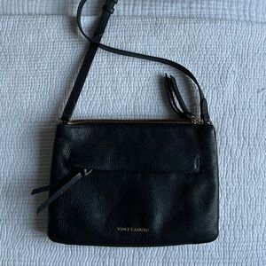 Vince Camuto Black Leather Crossbody Bag